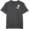 image:imageHello Kitty Vote Button TShirtDark Heather Grey