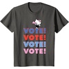 image:imageHello Kitty Vote Cheer Rally TShirtAsphalt Grey