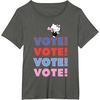 image:imageHello Kitty Vote Cheer Rally TShirtAsphalt Grey