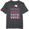 image:imageHello Kitty Vote Cheer Rally TShirtDark Heather Grey