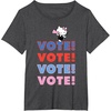 image:imageHello Kitty Vote Cheer Rally TShirtDark Heather Grey