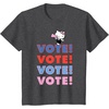 image:imageHello Kitty Vote Cheer Rally TShirtDark Heather Grey