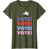 image:imageHello Kitty Vote Cheer Rally TShirtOlive Green