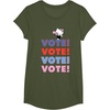 image:imageHello Kitty Vote Cheer Rally TShirtOlive Green