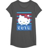 image:imageHello Kitty Vote Stripes TShirtAsphalt Grey