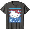 image:imageHello Kitty Vote Stripes TShirtAsphalt Grey