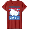 image:imageHello Kitty Vote Stripes TShirtCranberry Red