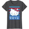 image:imageHello Kitty Vote Stripes TShirtDark Heather Grey