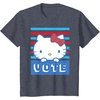 image:imageHello Kitty Vote Stripes TShirtHeather Blue