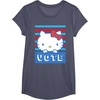 image:imageHello Kitty Vote Stripes TShirtHeather Blue