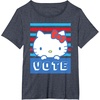 image:imageHello Kitty Vote Stripes TShirtHeather Blue