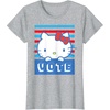 image:imageHello Kitty Vote Stripes TShirtHeather Grey