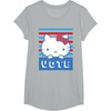 image:imageHello Kitty Vote Stripes TShirtHeather Grey