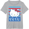 image:imageHello Kitty Vote Stripes TShirtHeather Grey