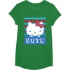 image:imageHello Kitty Vote Stripes TShirtKelly Green