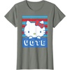 image:imageHello Kitty Vote Stripes TShirtOlive Heather