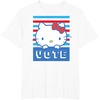 image:imageHello Kitty Vote Stripes TShirtWhite