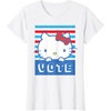 image:imageHello Kitty Vote Stripes TShirtWhite