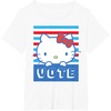 image:imageHello Kitty Vote Stripes TShirtWhite