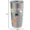 image:imageHello Kitty amp Friends Stickers Stainless Steel Insulated TumblerBrushed Steel