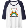image:imageHello Kitty and Mimmy Sisters Raglan Baseball TeeNavy BlueWhite