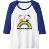 image:imageHello Kitty and Mimmy Sisters Raglan Baseball TeeRoyal BlueWhite