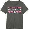 image:imageIll Be Your Hello Kitty Couples Matching Valentines Day TShirtAsphalt Grey