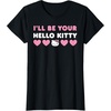 image:imageIll Be Your Hello Kitty Couples Matching Valentines Day TShirtBlack