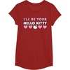 image:imageIll Be Your Hello Kitty Couples Matching Valentines Day TShirtCranberry Red