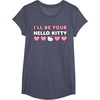 image:imageIll Be Your Hello Kitty Couples Matching Valentines Day TShirtHeather Blue