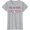 image:imageIll Be Your Hello Kitty Couples Matching Valentines Day TShirtHeather Grey