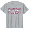image:imageIll Be Your Hello Kitty Couples Matching Valentines Day TShirtHeather Grey