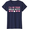image:imageIll Be Your Hello Kitty Couples Matching Valentines Day TShirtNavy Blue