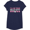 image:imageIll Be Your Hello Kitty Couples Matching Valentines Day TShirtNavy Blue