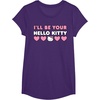 image:imageIll Be Your Hello Kitty Couples Matching Valentines Day TShirtPurple