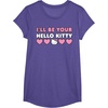 image:imageIll Be Your Hello Kitty Couples Matching Valentines Day TShirtPurple Heather