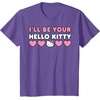 image:imageIll Be Your Hello Kitty Couples Matching Valentines Day TShirtPurple Heather