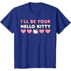 image:imageIll Be Your Hello Kitty Couples Matching Valentines Day TShirtRoyal Blue
