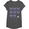image:imageKuromi Real TShirt  Unisex Kids Adult  Black  Short Sleeve  Cotton 100  SmallAsphalt Grey