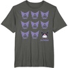 image:imageKuromi Real TShirt  Unisex Kids Adult  Black  Short Sleeve  Cotton 100  SmallAsphalt Grey