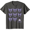 image:imageKuromi Real TShirt  Unisex Kids Adult  Black  Short Sleeve  Cotton 100  SmallAsphalt Grey