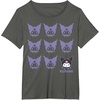image:imageKuromi Real TShirt  Unisex Kids Adult  Black  Short Sleeve  Cotton 100  SmallAsphalt Grey