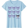 image:imageKuromi Real TShirt  Unisex Kids Adult  Black  Short Sleeve  Cotton 100  SmallBaby Blue