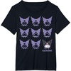image:imageKuromi Real TShirt  Unisex Kids Adult  Black  Short Sleeve  Cotton 100  SmallBlack