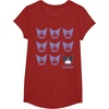 image:imageKuromi Real TShirt  Unisex Kids Adult  Black  Short Sleeve  Cotton 100  SmallCranberry Red