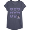 image:imageKuromi Real TShirt  Unisex Kids Adult  Black  Short Sleeve  Cotton 100  SmallHeather Blue