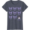 image:imageKuromi Real TShirt  Unisex Kids Adult  Black  Short Sleeve  Cotton 100  SmallHeather Blue