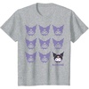 image:imageKuromi Real TShirt  Unisex Kids Adult  Black  Short Sleeve  Cotton 100  SmallHeather Grey