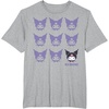 image:imageKuromi Real TShirt  Unisex Kids Adult  Black  Short Sleeve  Cotton 100  SmallHeather Grey