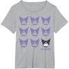 image:imageKuromi Real TShirt  Unisex Kids Adult  Black  Short Sleeve  Cotton 100  SmallHeather Grey